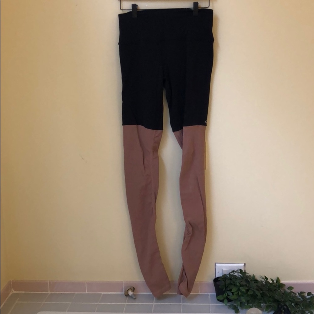 Alo Yoga High Waist Goddess Ribbed Leggings Sz M